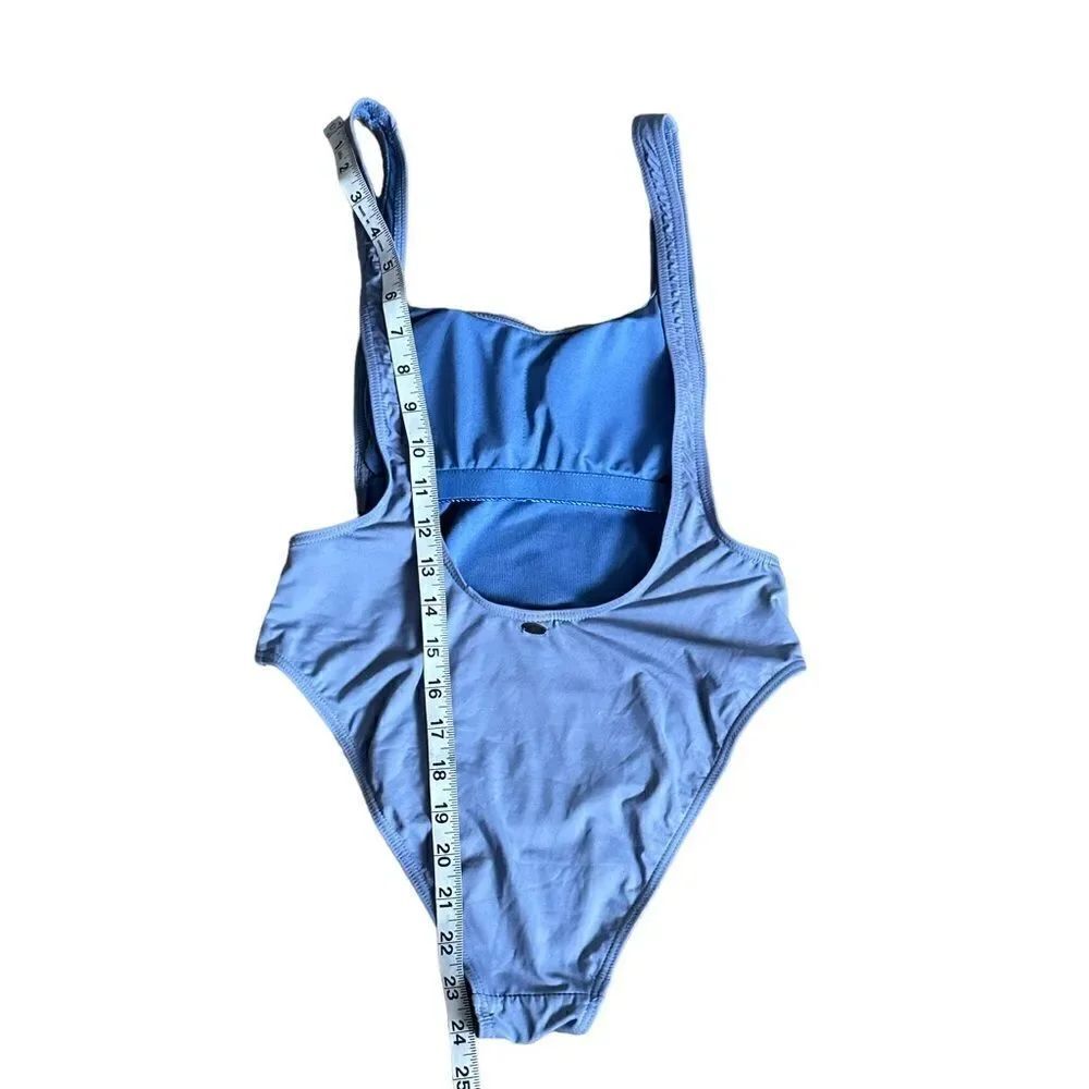 Envya Mermaid Script High Cut Low Back Swimsuit XSMALL - Picture 11 of 13